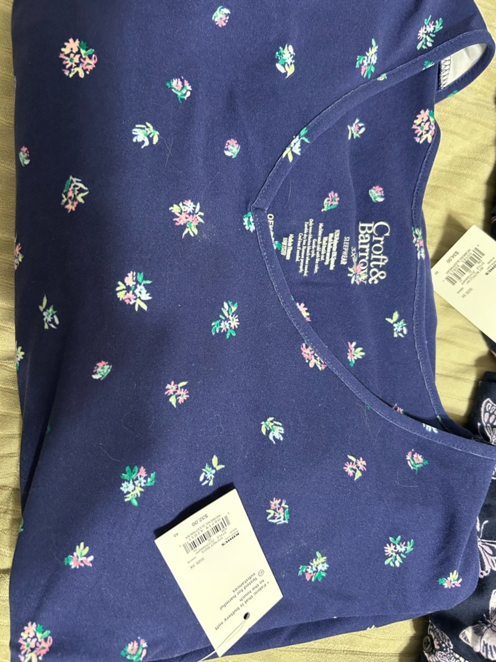 3 NWT Women's Kohl’s Croft & Barrow Intimates Night Gowns SIZE 3XL - Picture 11 of 13